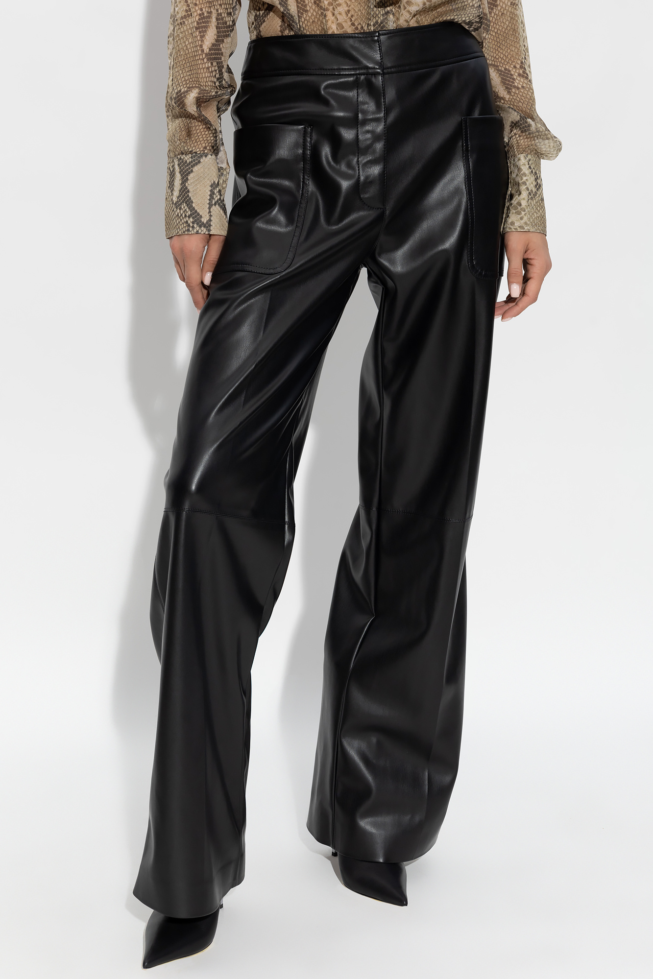 Stella mccartney sale leather trousers